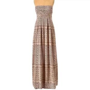 Anthropologie Edme & Esyllte Hypnotic Maxi Dress With Pockets Womens Size 6 EUC